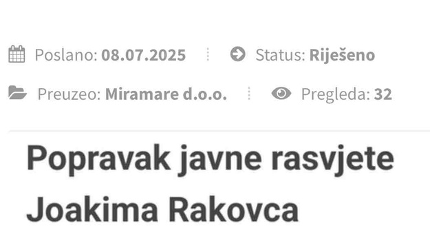 Problem rasvjete na Rakovcu riješen