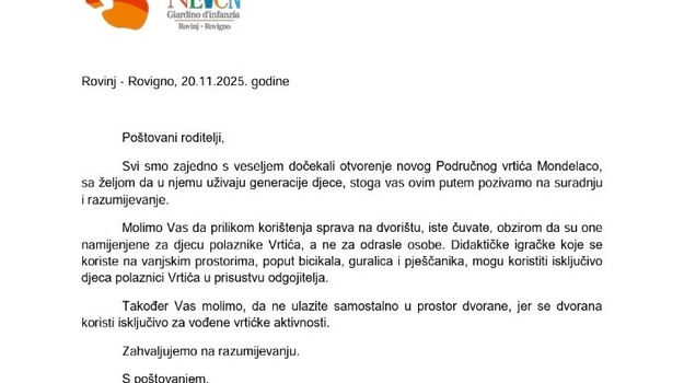 Zabrane u vrtiću Mondelaco