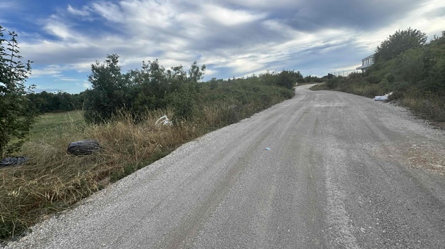 Nepokupljeno smeće uz cestu