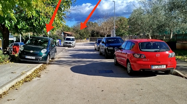 Zaštita nogostupa stupićima